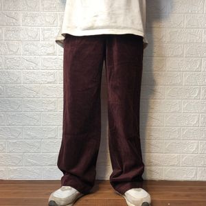 Maroon Straight Fit Jean