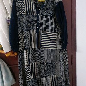 Max Navy Blue Kurti