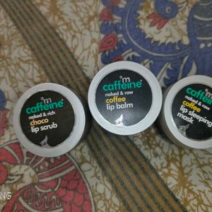 mcaffeine lip set balm+mask+scrub