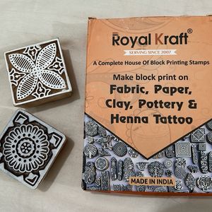 Brand new Set Of 2 Wooden Stamps | Multipurpose