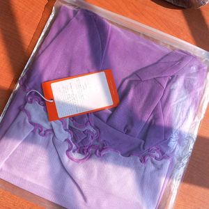 URBANIC BRAND NEW PURPLE  Ombre Sheer Crop Top