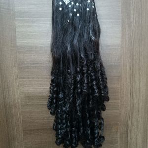 Pack Of 2 Hair Extensions Bun And Curls .