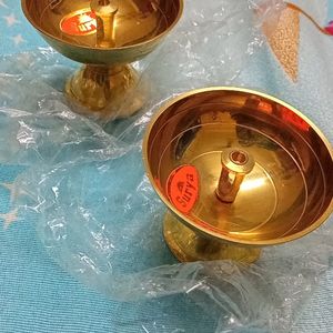 Brass Diyas 2 Nos.