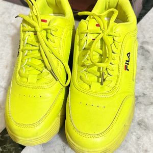 Neon Green Fila Shoes