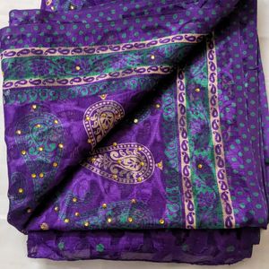 ❤️Elegant Purple Color Saree❤️