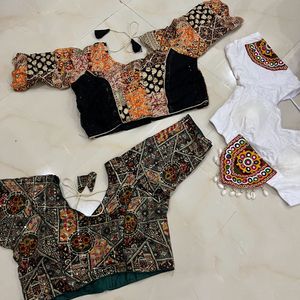 Combo Of 3 Navratri Blouses