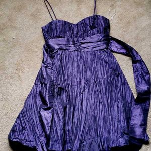 Purple Flared Princess Birthday Dress Urbanic