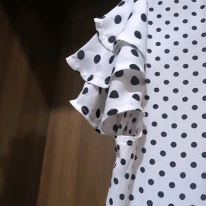 Black White Polka Dot Dress