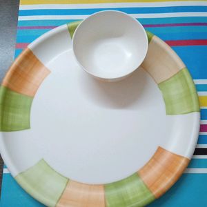 1 LARGE PLATE ,BOWL