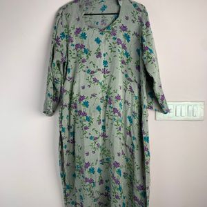 Printed Woolen Kurta