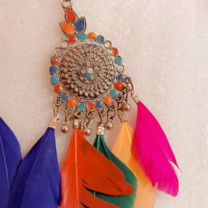 Multi Color Wings Ear Ring