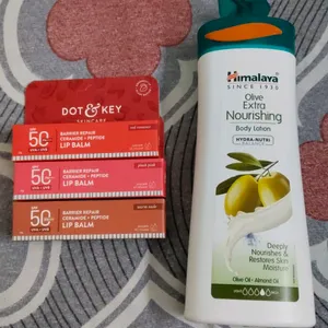 Himalaya Body Lotion + 2 Dot & Key Lip Balm + Gift