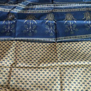 Tissu Silk Saree Blue Flat 80% Off