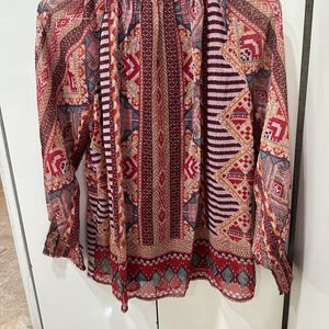 Ritu Kumar Aztec Print Top