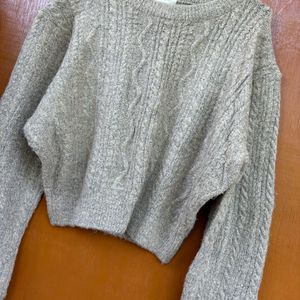 Korean Cropped Winter Pullover