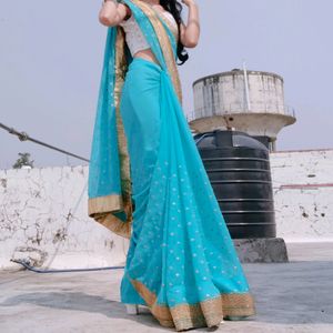 Beautiful New Embroidered Saree