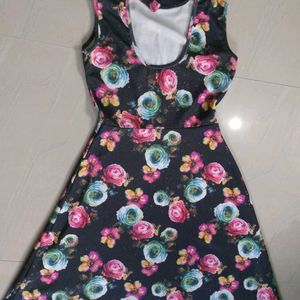 Froral Print Multicolour Dress