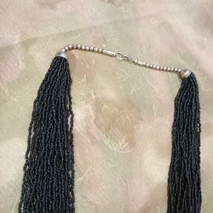 Gypsy Style Black beaded Necklace