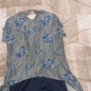 Women's XXL Top,Floral Print