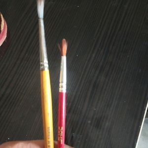 2 Paint Brush With A Water Colour