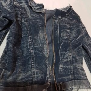 Denim Jacket For Women Without Zip