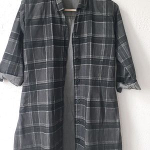 Checked Shirt For Women M Size