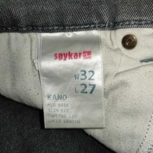 Spykar Branded Charcoal Jense