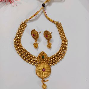 Golden Colour Jewellery Set