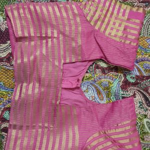 Megenta(Pink) Color Cotton Saree