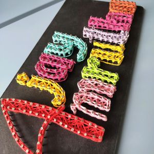 String Art Name Board