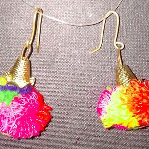 POMPOM Earrings!!