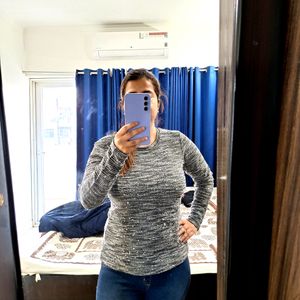 Women Grey Sweatshirt