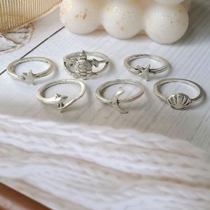 Cool Stackable Rings ( Set Of 6)