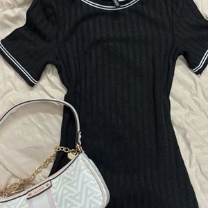 H&M Black Bodycon Dress!🤍