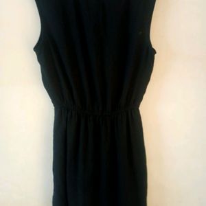 Hnm Black Dress With Zip