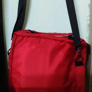 Red Color Unisex Sling Bag