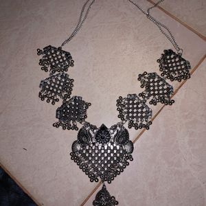 Oxidised Statement Necklace