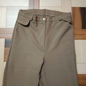 Pastel Brown Korean Formal Pants