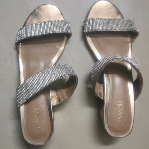 Catwalk Heels With Rhinestones Straps