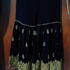 Black Gharara Suit