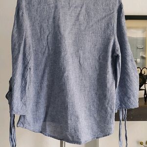 Zara Tie Sleeve Top