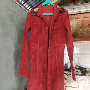 Cuodroy Long Jacket - Stunning Brick Reddish