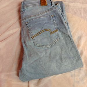 Blue Mid-High Rise Jeans (Women's)