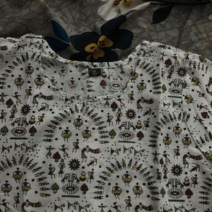 Short White Kurti