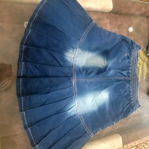 Denim Skirt Set