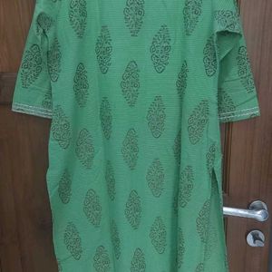 Mango Colour Kurti