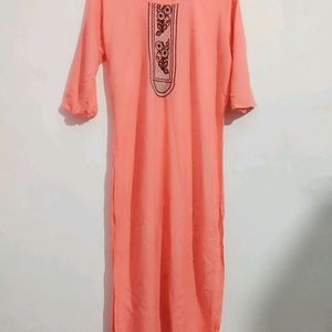 Peach Colour Kurti