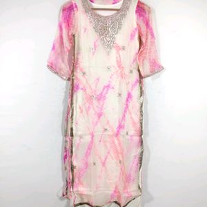 Multicolor Printed Round Neck Kurta (Women's)