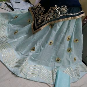 Lengha With Pure Odhana