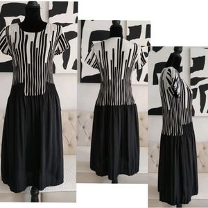 Vintage Korean Pleated Dress